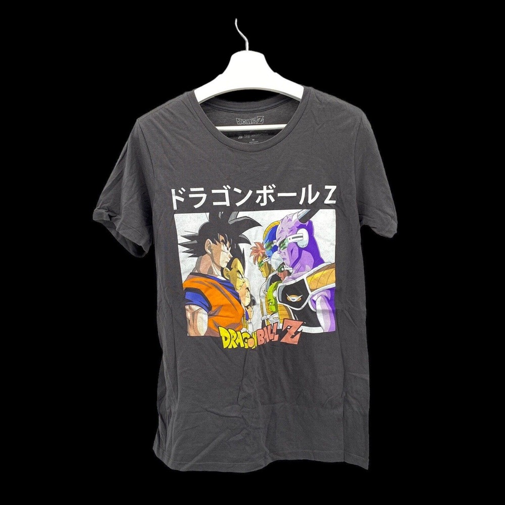 Dragon Ball Z Goku Ginyu Force Graphic Men's Size Medium Gray Short Sleeve Shirt